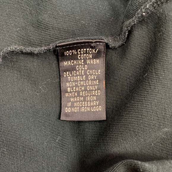 RALPH LAUREN Black Graphic Mercerized Cotton T-Shirt - Picture 4 of 5